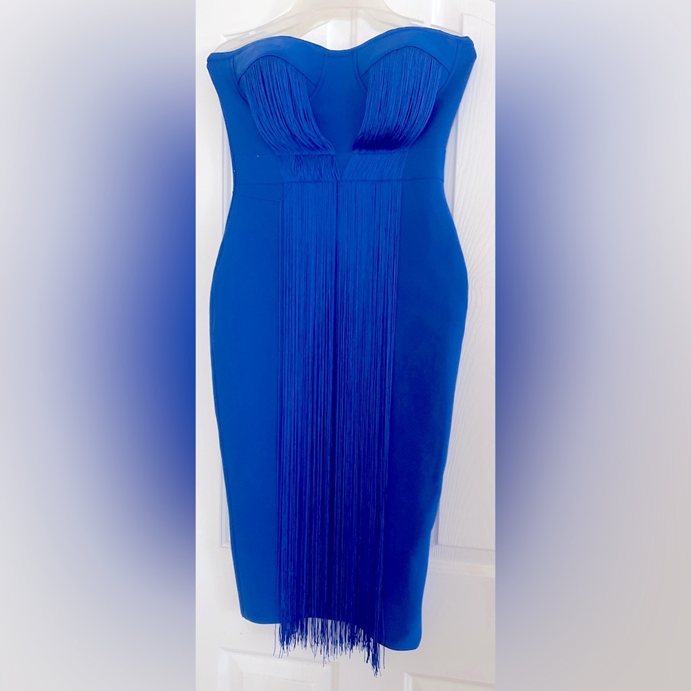 Blue Fringe Dress